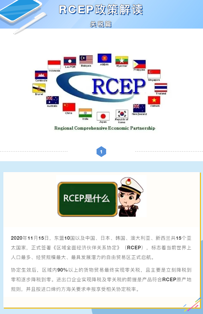 海关解读：RCEP项下如何进行关税减让与适用？